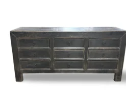 Dressoir 9 lades zwart uniek Dressoir 9 laden zwart uniek