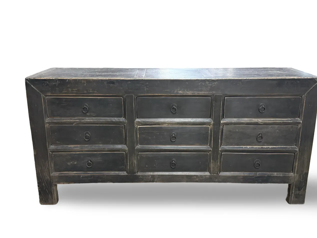 Dressoir 9 lades zwart uniek Dressoir 9 laden zwart uniek
