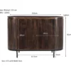 Dressoir Nairo 115 cm walnut