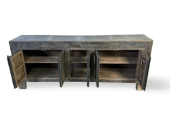 Dressoir naturel zwart 5 deur uniek
