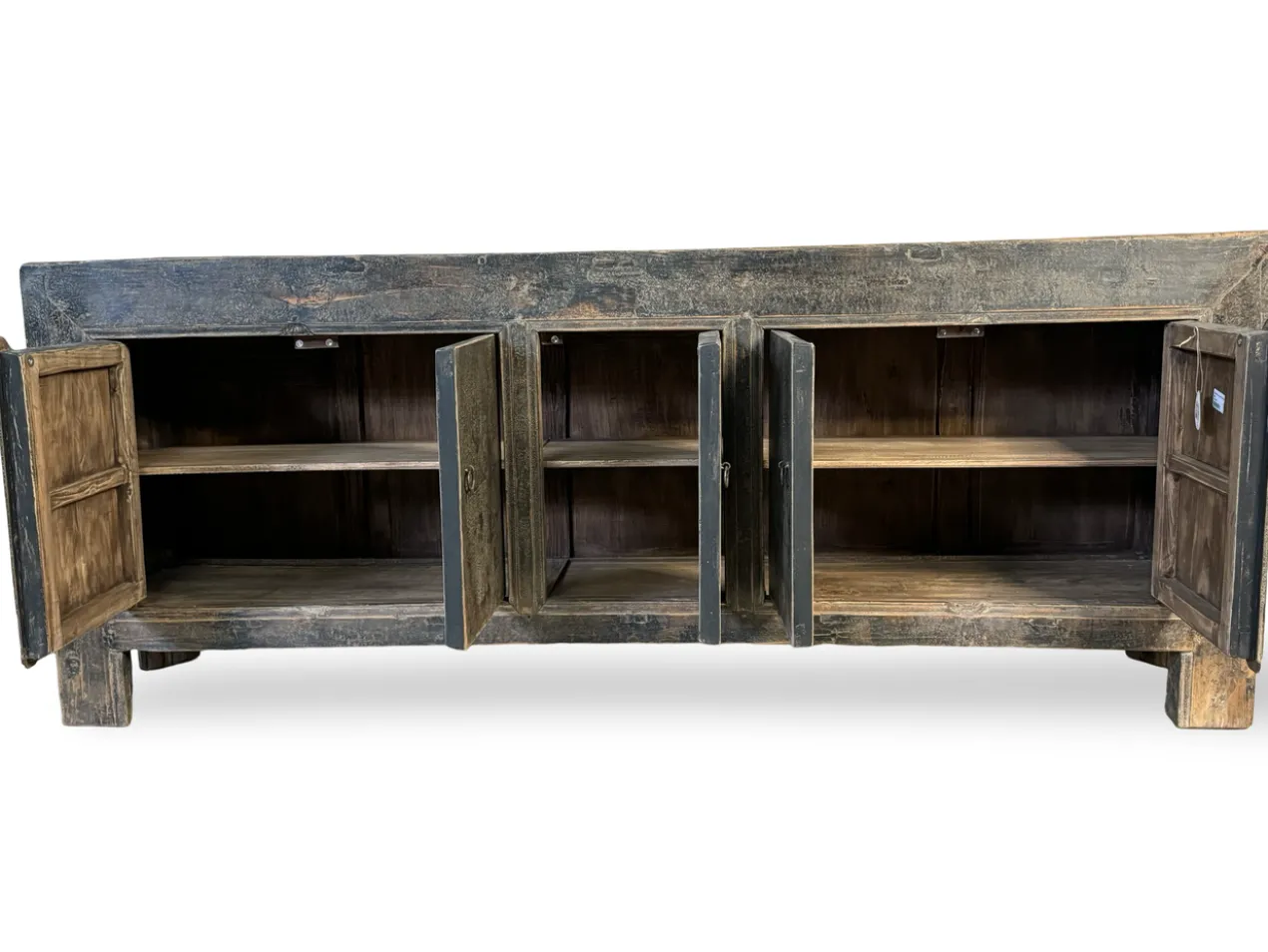 Dressoir naturel zwart 5 deur uniek