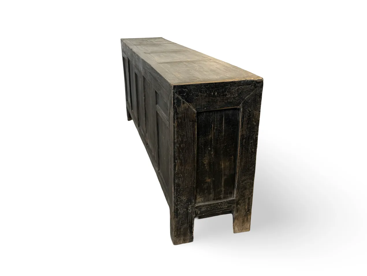 Dressoir naturel zwart 5 deur uniek