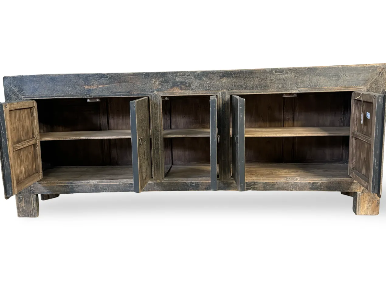 Dressoir naturel zwart 5 deur uniek