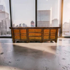 Dressoir oranje uniek lak