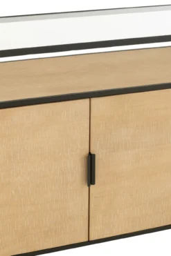 Dressoir Ovy Iron naturel/zwart