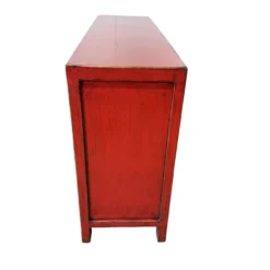 Dressoir rood beschilderd uniek