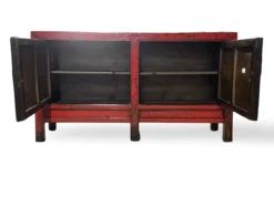 Dressoir rood 2-deurs lak unieke Dressoir rood 2deur lak unieke