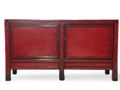 Dressoir rood 2-deurs lak unieke Dressoir rood 2deur lak unieke