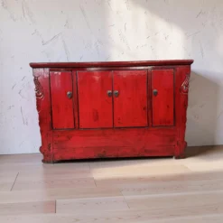 Dressoir rood Shanxi uniek