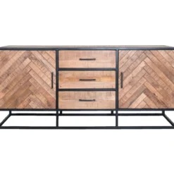 Dressoir Rune visgraat bruin