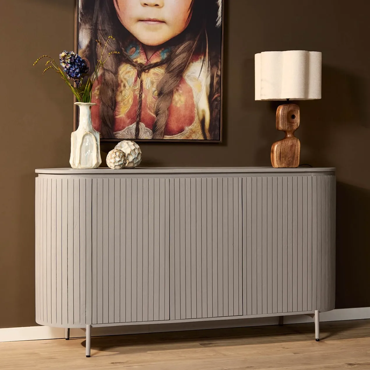Dressoir Sol taupe 165 cm
