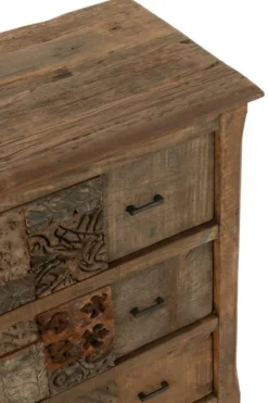 Dressoir verouderd hout bruin