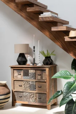 Dressoir verouderd hout bruin