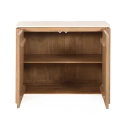 Dressoir Wallaby 100 cm naturel met zand marmer