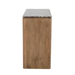 Dressoir Wallaby 100 cm naturel met bruin marmer