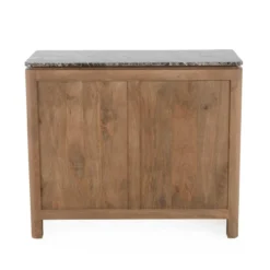 Dressoir Wallaby 100 cm naturel met bruin marmer