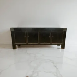 Dressoir zwart 4 deur noppen beslag