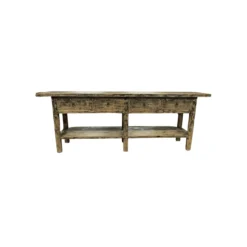 Dressoir zwart finish 4 la en plank uniek