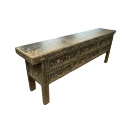 Dressoir zwart finish 7 la groot uniek