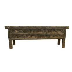 Dressoir zwart finish 7 la groot uniek