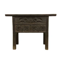 Dressoir zwart 3 la snijwerk uniek