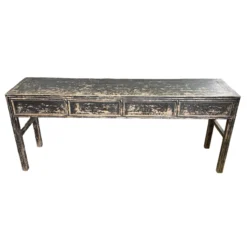 Dressoir zwart 4la uniek 206x50 cm
