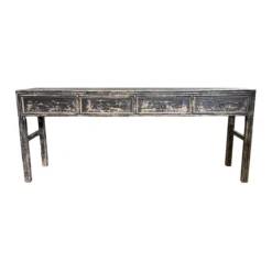 Dressoir zwart 4la uniek 206x50 cm
