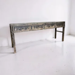 Dressoir zwart 4la uniek 206x50 cm