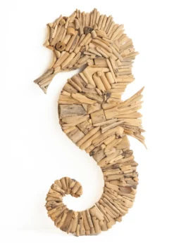 Driftwood wanddecoratie / wandpaneel Zeepaard