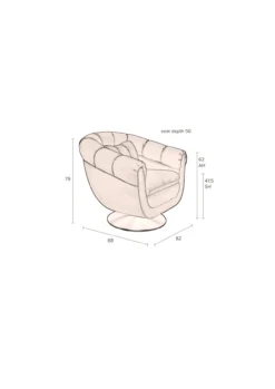 Dutchbone fauteuil Member Olive