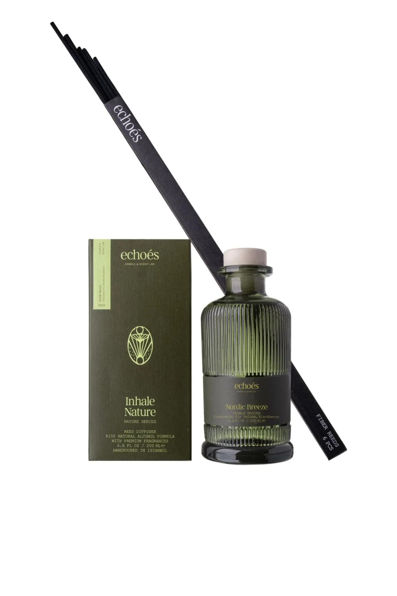 Echoes Lab Nordic Breeze Natuurlijke Reed Diffuser - 200 ml