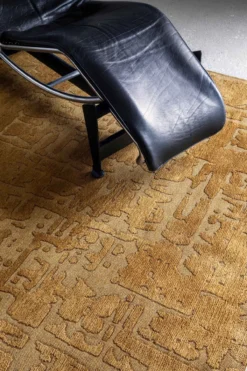 Ecorugs vloerkleed Baobab goud ∅ 240 cm