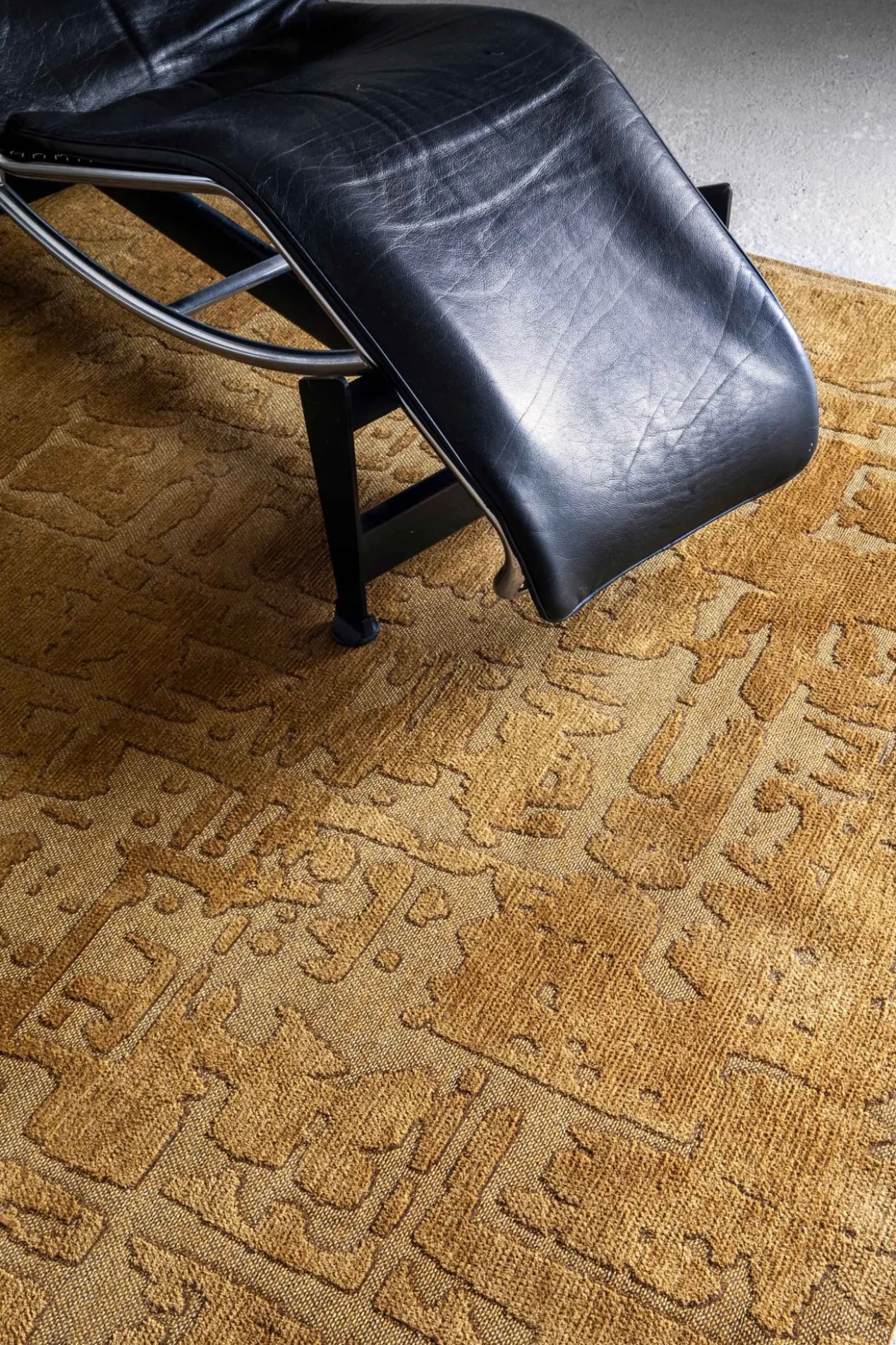 Ecorugs vloerkleed Baobab goud 240x340 cm