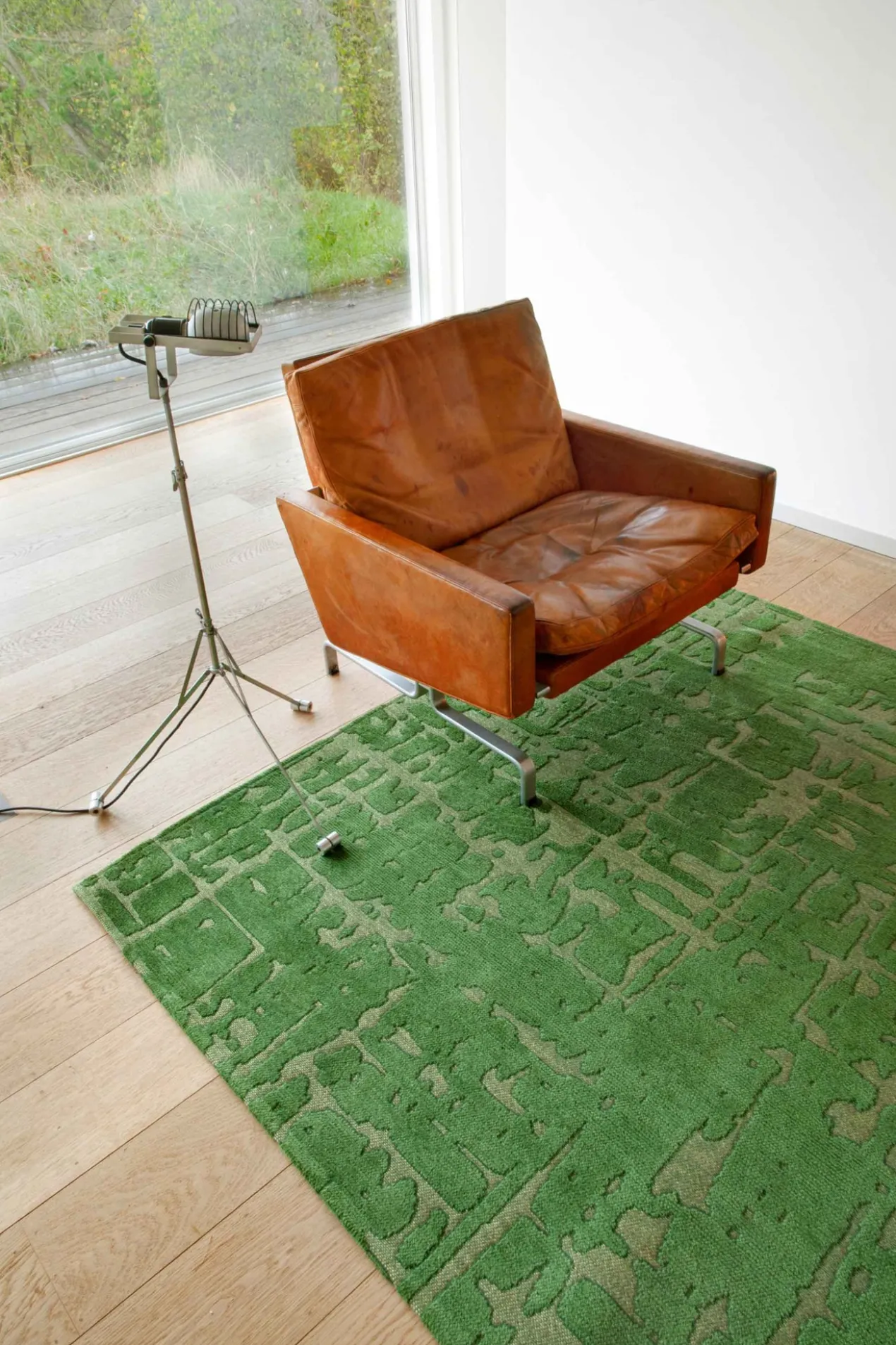 Ecorugs vloerkleed Baobab groen ∅ 140 cm