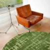 Ecorugs vloerkleed Baobab groen ∅ 240 cm