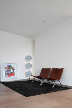 Ecorugs vloerkleed Baobab zwart 80x250 cm