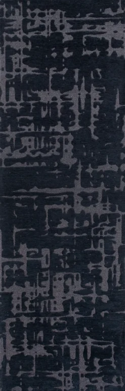 Ecorugs vloerkleed Baobab zwart 80x250 cm