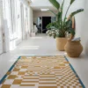 Ecorugs vloerkleed Chess goud 200x280 cm