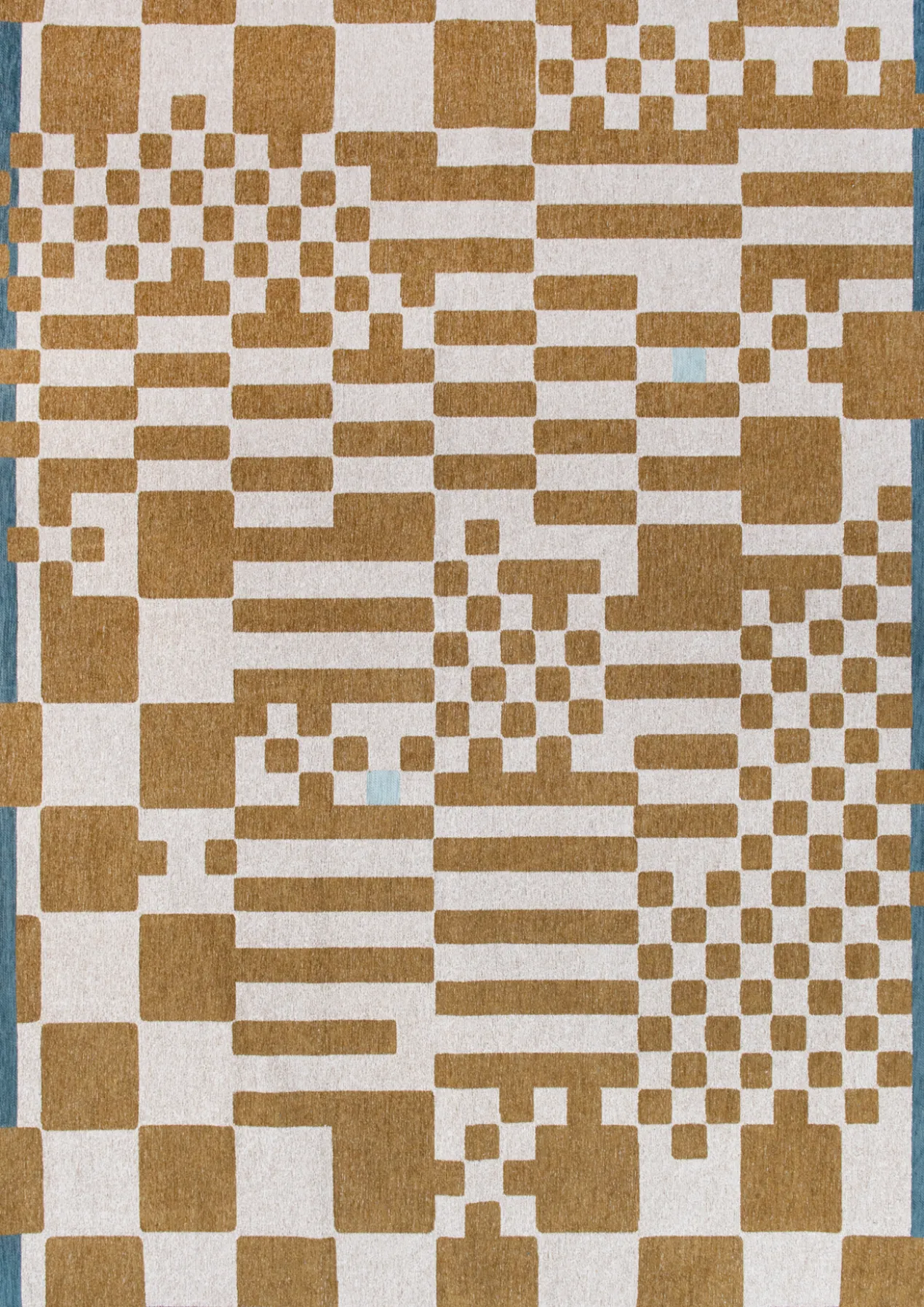 Ecorugs vloerkleed Chess goud 280x390 cm