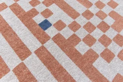 Ecorugs vloerkleed Chess oranje 140x200 cm