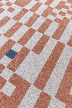 Ecorugs vloerkleed Chess oranje 200x280 cm