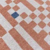 Ecorugs vloerkleed Chess oranje 240x340 cm
