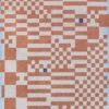 Ecorugs vloerkleed Chess oranje 80x150 cm