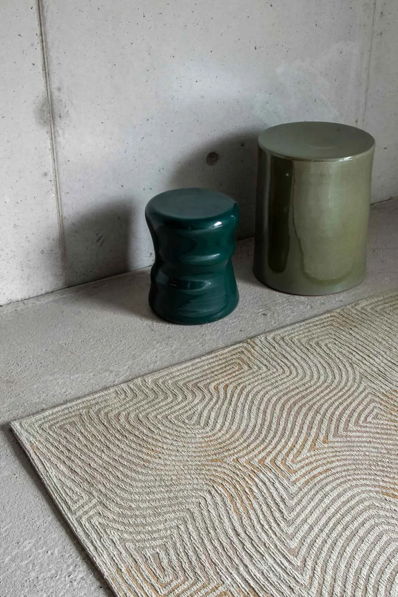 Ecorugs vloerkleed Coral beige 80x250 cm