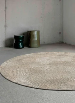 Ecorugs vloerkleed Coral beige ∅ 240 cm