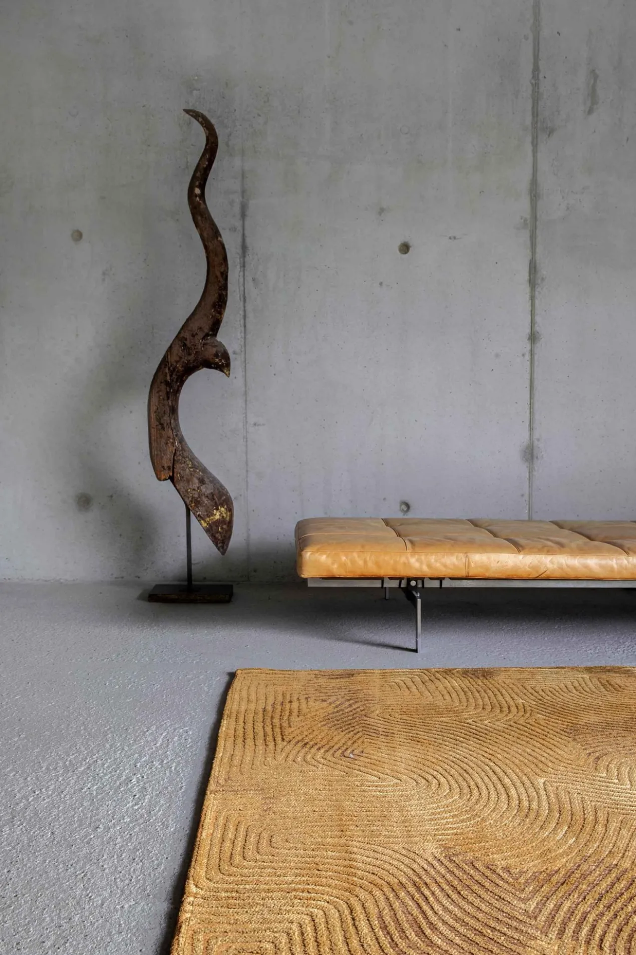 Ecorugs vloerkleed Coral goud 80x150 cm 80x250 cm