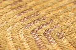 Ecorugs vloerkleed Coral goud 80x150 cm ∅ 140 cm