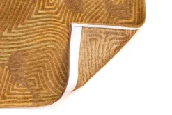 Ecorugs vloerkleed Coral goud 80x150 cm ∅ 140 cm