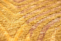 Ecorugs vloerkleed Coral goud 80x150 cm ∅ 140 cm