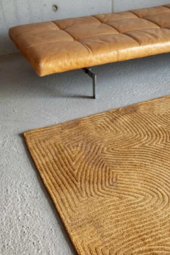 Ecorugs vloerkleed Coral goud 80x150 cm ∅ 240 cm
